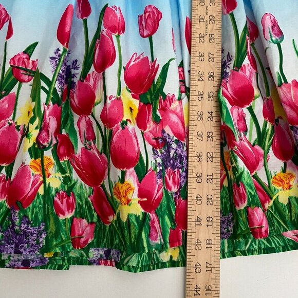 Hell Bunny Angelique Fit & Flare Floral Spring Retro Pin Up Dress Size XL - Picture 11 of 12